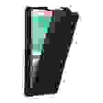 Cadorabo Hülle für Samsung Galaxy S6 EDGE PLUS Schutz Hülle in Schwarz Flip Etui Handyhülle Case Cover