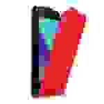 Cadorabo Hülle für Samsung Galaxy XCover 3 Schutz Hülle in Rot Flip Etui Handyhülle Case Cover