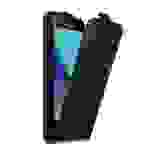 Cadorabo Hülle für Samsung Galaxy XCover 3 Schutz Hülle in Schwarz Flip Etui Handyhülle Case Cover