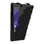 Cadorabo Hülle für Sony Xperia T3 Schutz Hülle in Schwarz Flip Etui Handyhülle Case Cover