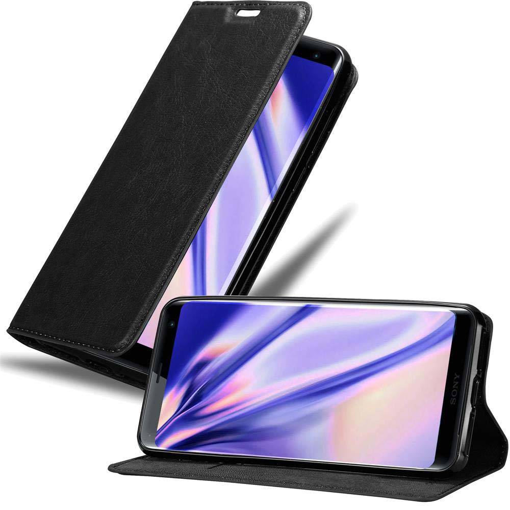 Cadorabo Hülle für Sony Xperia XZ3 Schutz Hülle in Schwarz Handyhülle Etui Case Cover Magnetverschluss