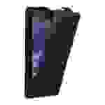 Cadorabo Hülle für Sony Xperia Z2 Schutz Hülle in Schwarz Flip Etui Handyhülle Case Cover