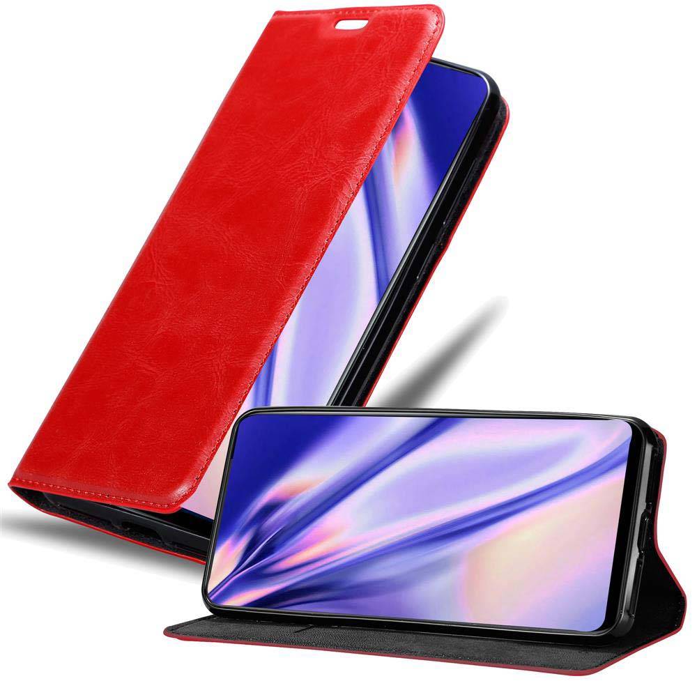Cadorabo Hülle für Vivo NEX Schutz Hülle in Rot Handyhülle Etui Case Cover Magnetverschluss