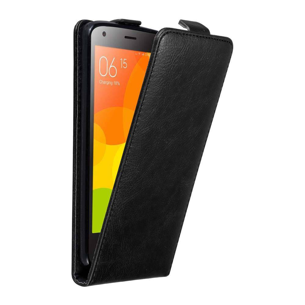 Cadorabo Hülle für Xiaomi Mi 2 Schutz Hülle in Schwarz Flip Etui Handyhülle Case Cover