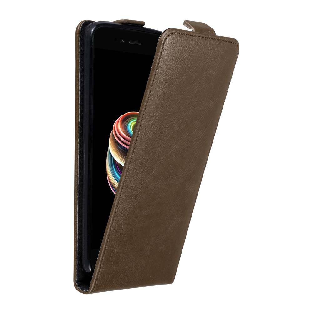 Cadorabo Hülle für Xiaomi Mi A1 / Mi 5X Schutz Hülle in Braun Flip Etui Handyhülle Case Cover