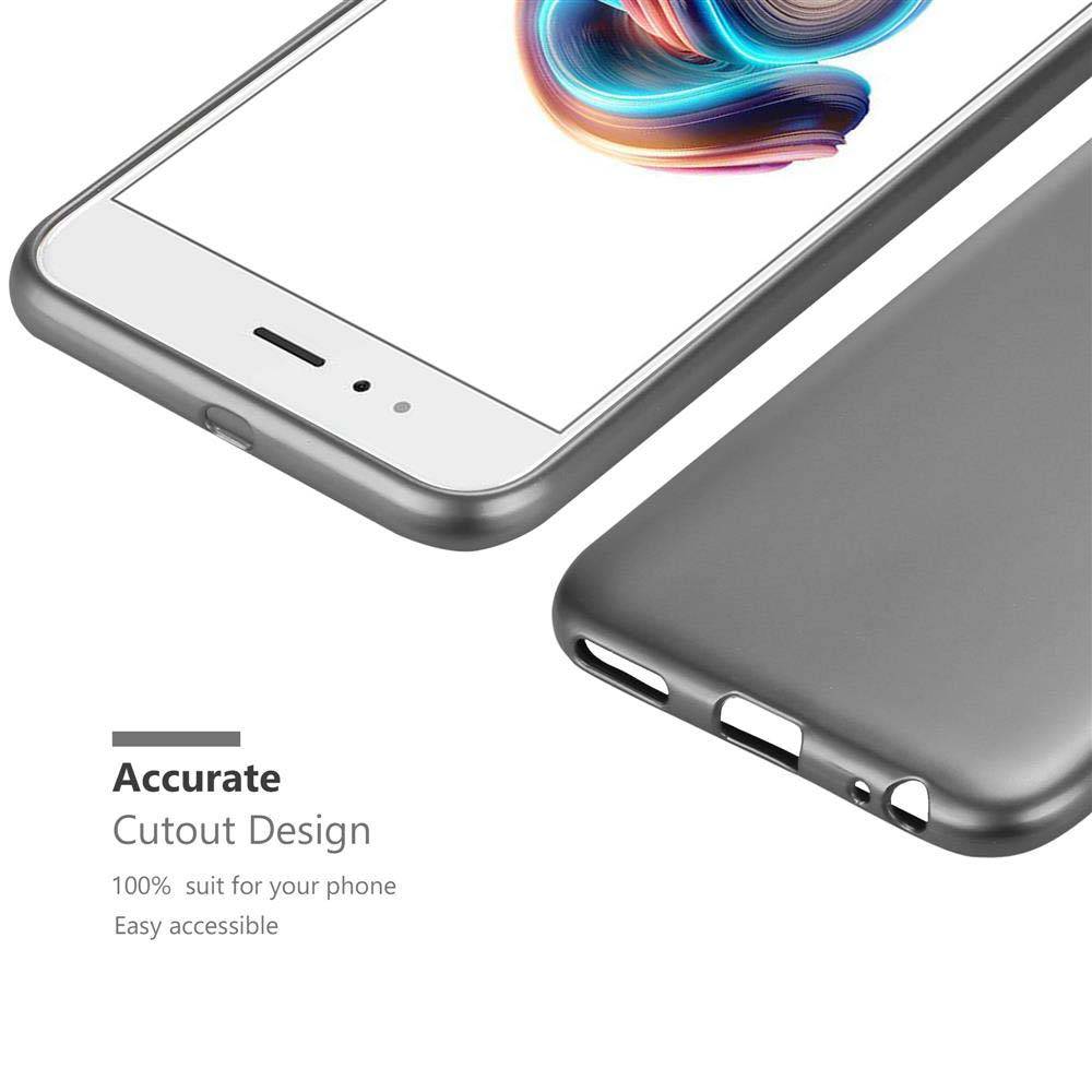 Cadorabo Schutzhülle für Xiaomi Mi A1 / Mi 5X Hülle in Grau Handyhülle TPU Silikon Etui Cover Case