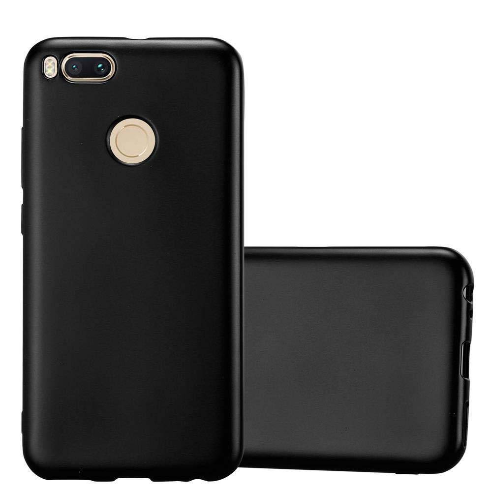 Cadorabo Schutzhülle für Xiaomi Mi A1 / Mi 5X Hülle in Schwarz Handyhülle TPU Silikon Etui Cover Case