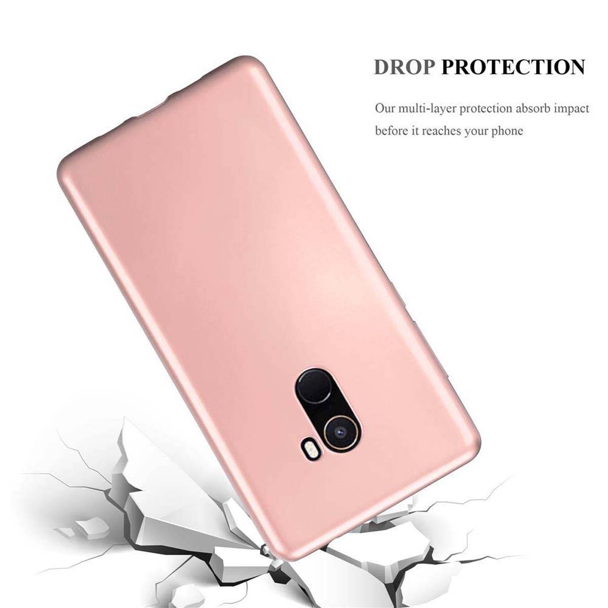 Cadorabo Schutzhülle für Xiaomi Mi MIX 2 Hülle in Rosa Handyhülle TPU Silikon Etui Cover Case
