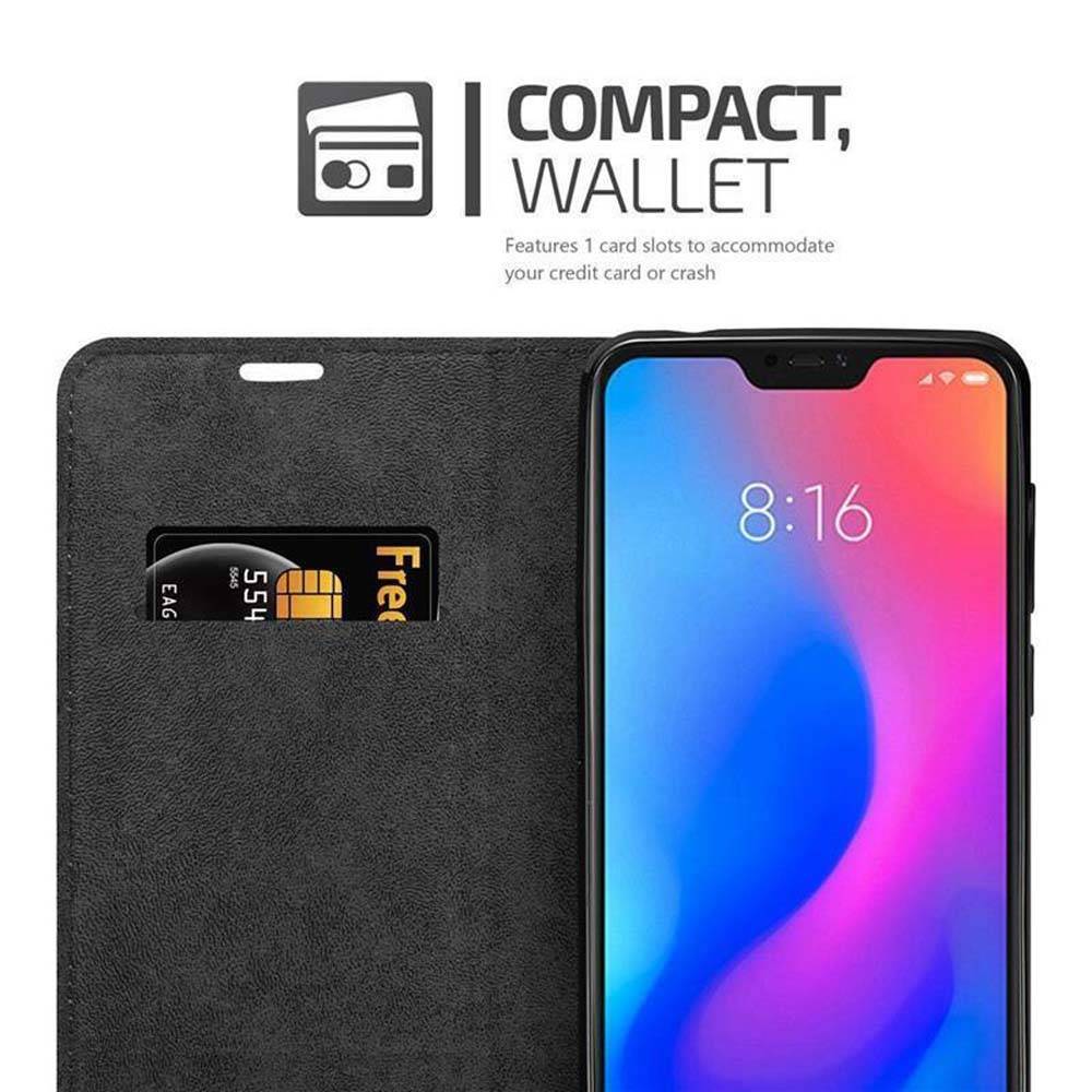 Cadorabo Hülle für Xiaomi Mi A2 LITE / RedMi 6 PRO Schutz Hülle in Rot Handyhülle Etui Case Cover Magnetverschluss