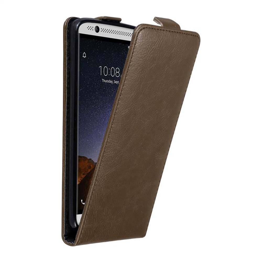 Cadorabo Hülle für ZTE Axon 7 Schutz Hülle in Braun Flip Etui Handyhülle Case Cover