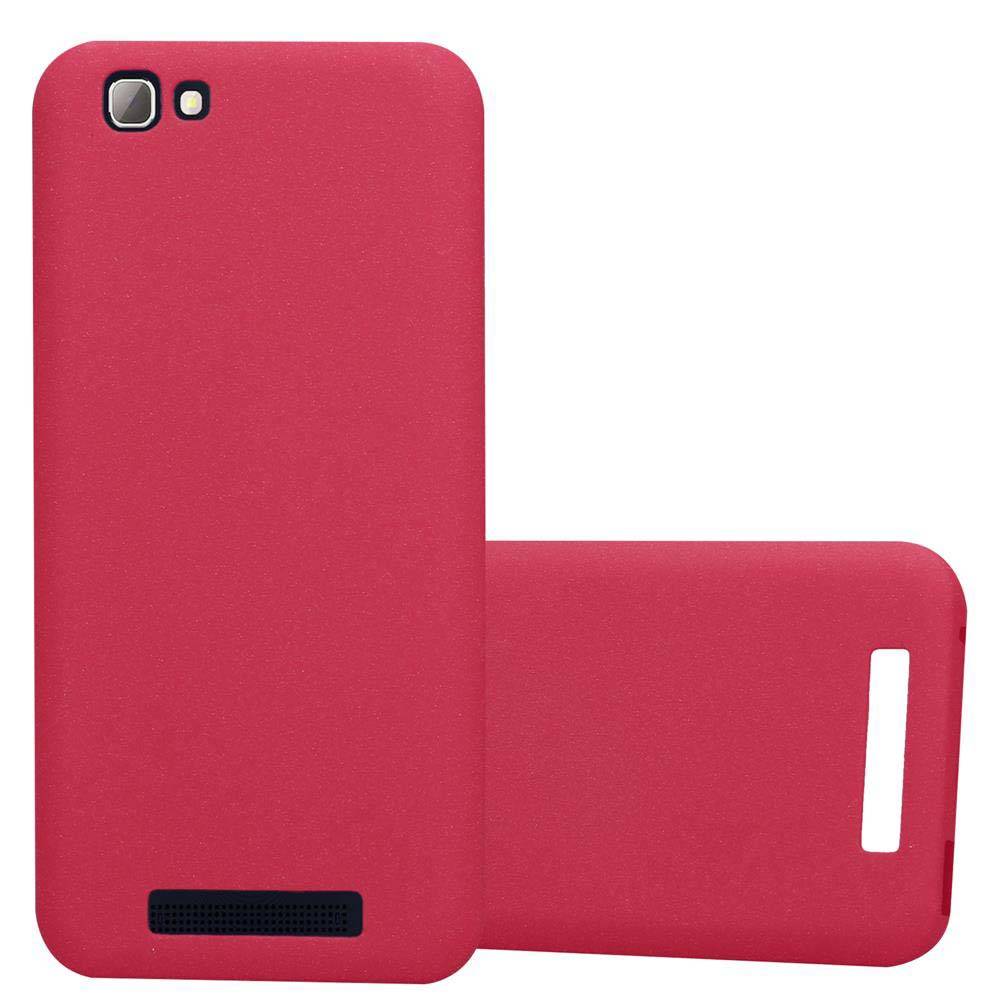 Cadorabo Schutzhülle für ZTE Blade A612 Hülle in Rot Handyhülle TPU Etui Cover Case