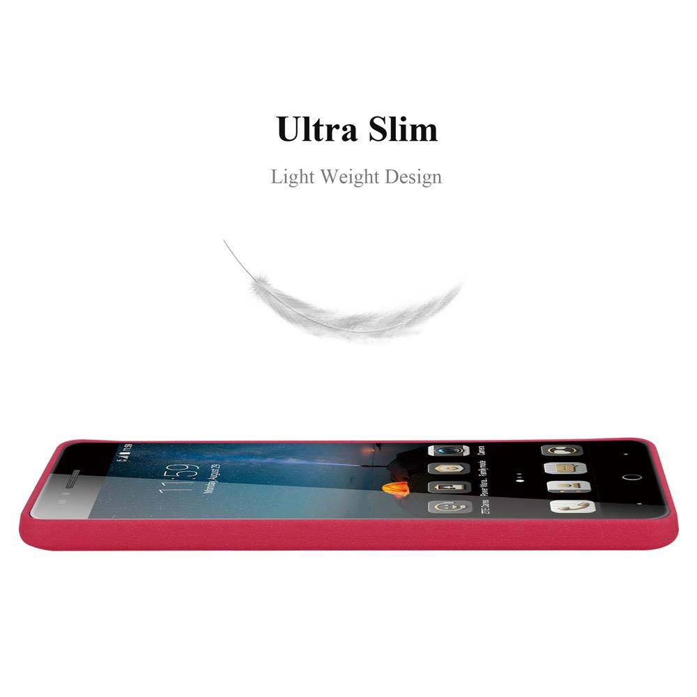 Cadorabo Schutzhülle für ZTE Blade A612 Hülle in Rot Handyhülle TPU Etui Cover Case