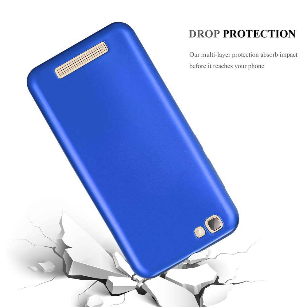 Cadorabo Schutzhülle für ZTE Blade A612 Hülle in Blau Handyhülle TPU Silikon Etui Cover Case