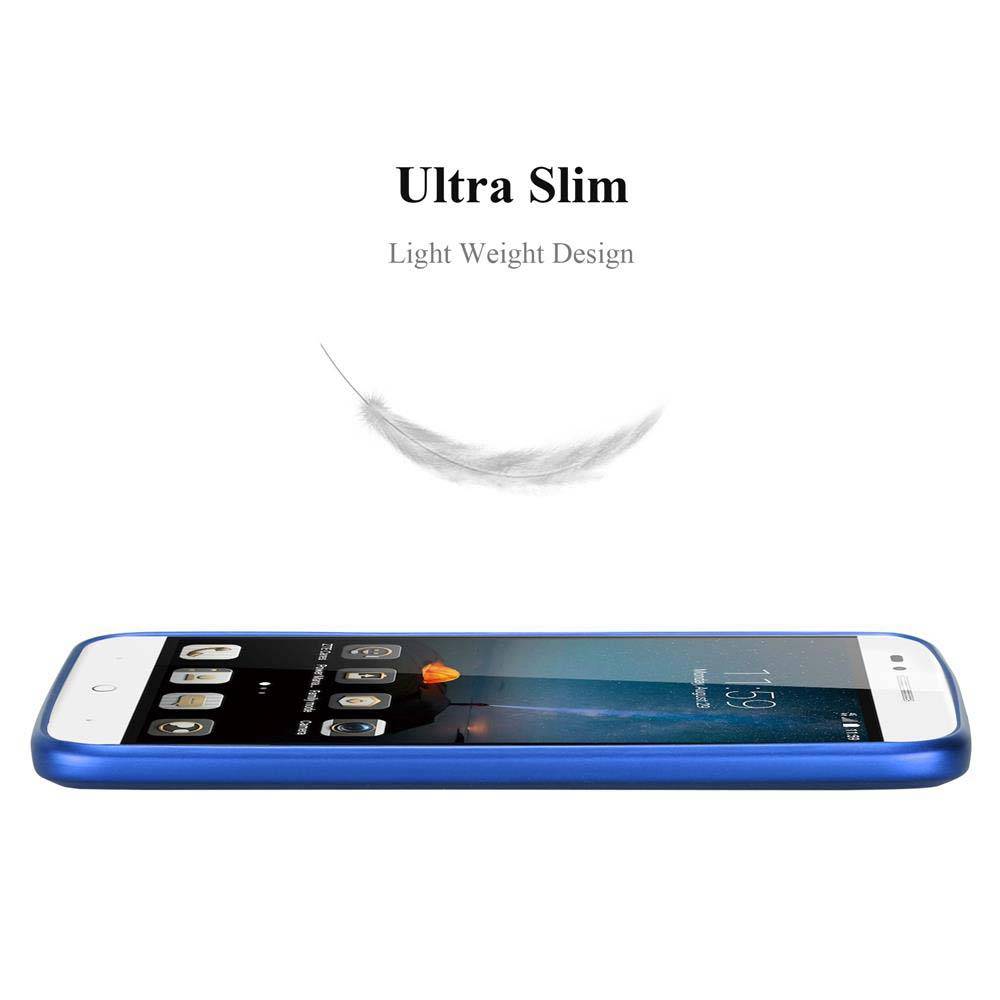 Cadorabo Schutzhülle für ZTE Blade A612 Hülle in Blau Handyhülle TPU Silikon Etui Cover Case