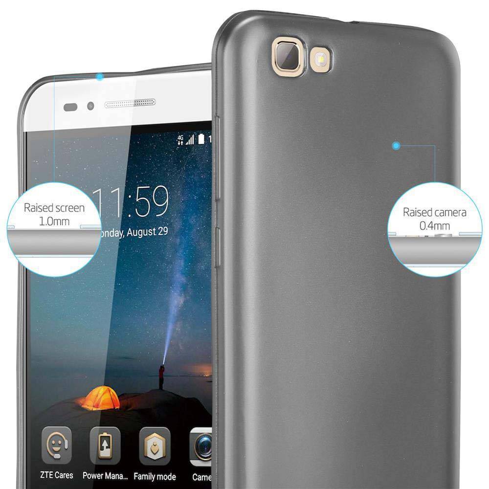 Cadorabo Schutzhülle für ZTE Blade A612 Hülle in Grau Handyhülle TPU Silikon Etui Cover Case