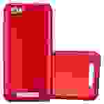 Cadorabo Schutzhülle für ZTE Blade A612 Hülle in Rot Handyhülle TPU Silikon Etui Cover Case