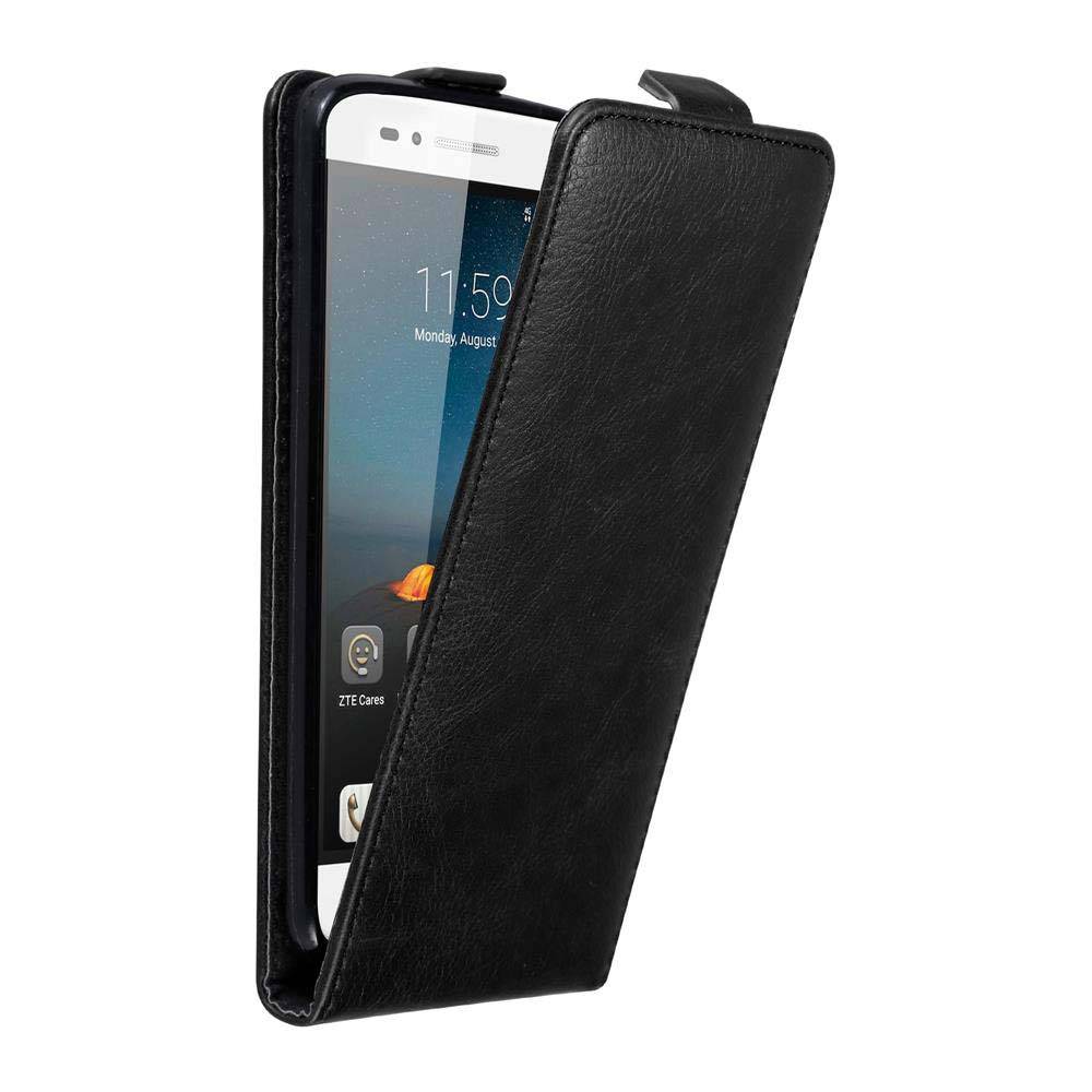 Cadorabo Hülle für ZTE Blade A612 Schutz Hülle in Schwarz Flip Etui Handyhülle Case Cover
