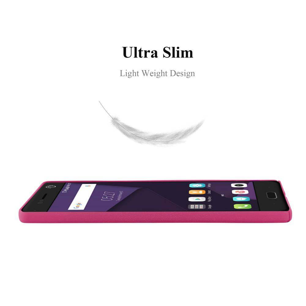 Cadorabo Schutzhülle für ZTE Blade V8 Hülle in Pink Etui Hard Case Handyhülle Cover