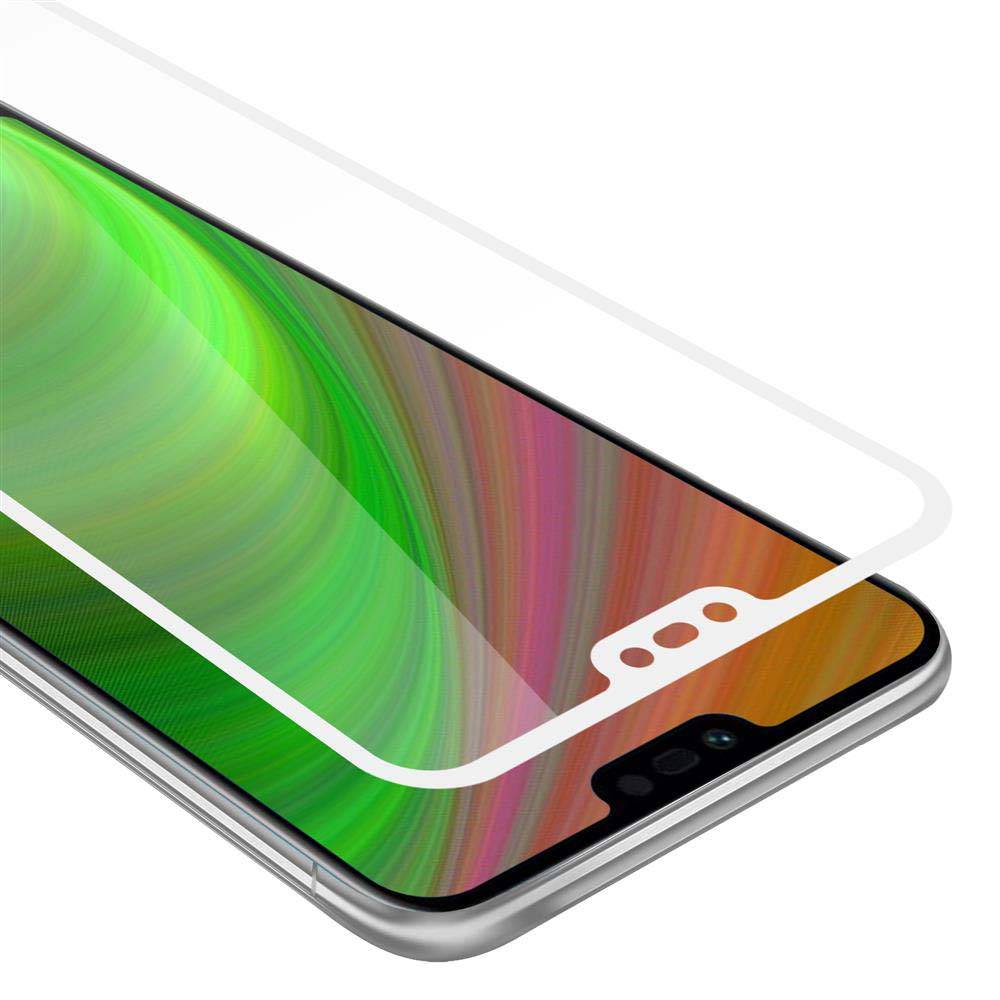 Cadorabo Panzerfolie für Honor 10 Schutzfolie in Weiß Vollbild Folie Tempered Display Schutzglas