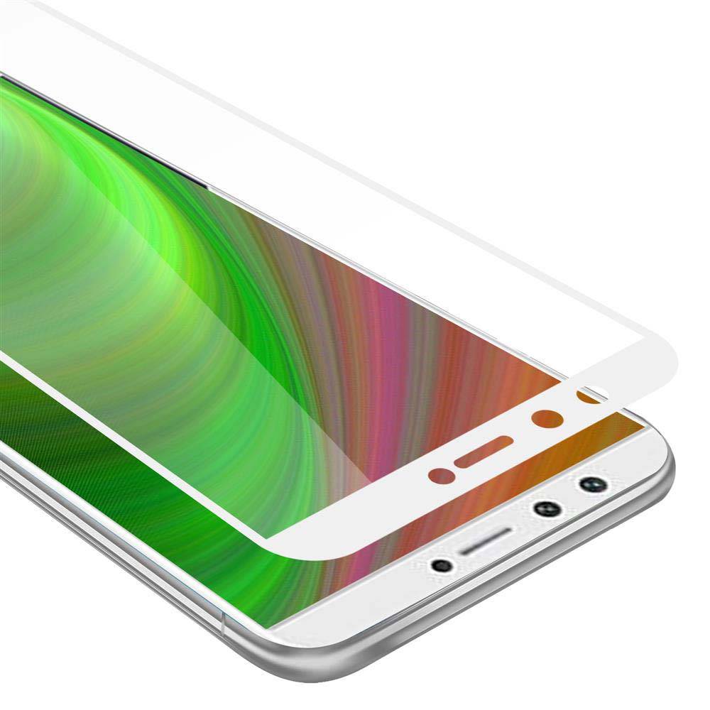 Cadorabo Panzerfolie für Honor 9 LITE Schutzfolie in Weiß Vollbild Folie Tempered Display Schutzglas