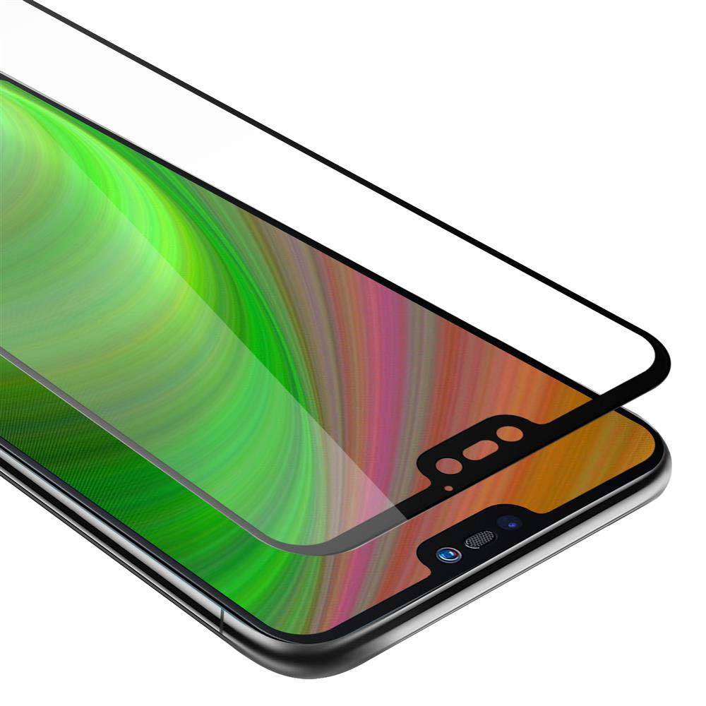 Cadorabo Panzerfolie für Huawei P20 LITE Schutzfolie in Schwarz Vollbild Folie Tempered Display Schutzglas