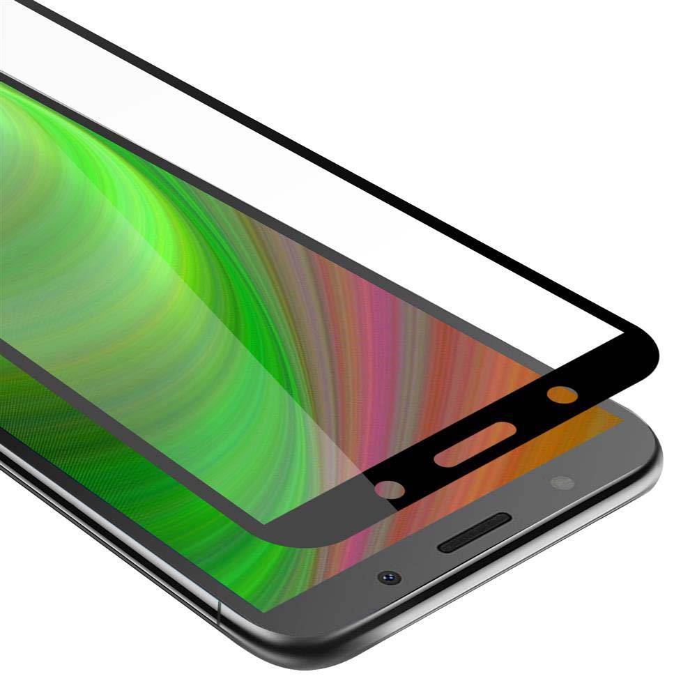 Cadorabo Panzerfolie für Huawei Y5 2018 Schutzfolie in Schwarz Vollbild Folie Tempered Display Schutzglas