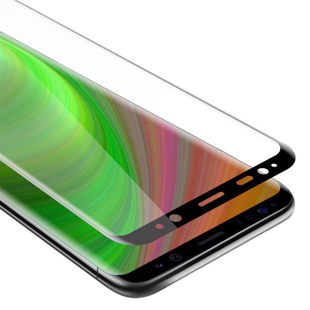 Cadorabo Panzerfolie für Samsung Galaxy S9 PLUS Schutzfolie in Schwarz Vollbild Folie Tempered Display Schutzglas