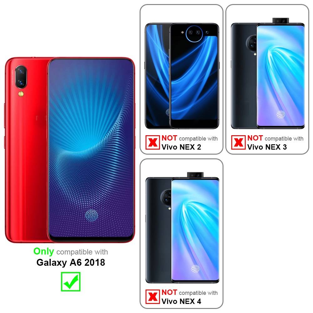 Cadorabo Panzerfolie für Vivo NEX Schutzfolie in Schwarz Vollbild Folie Tempered Display Schutzglas