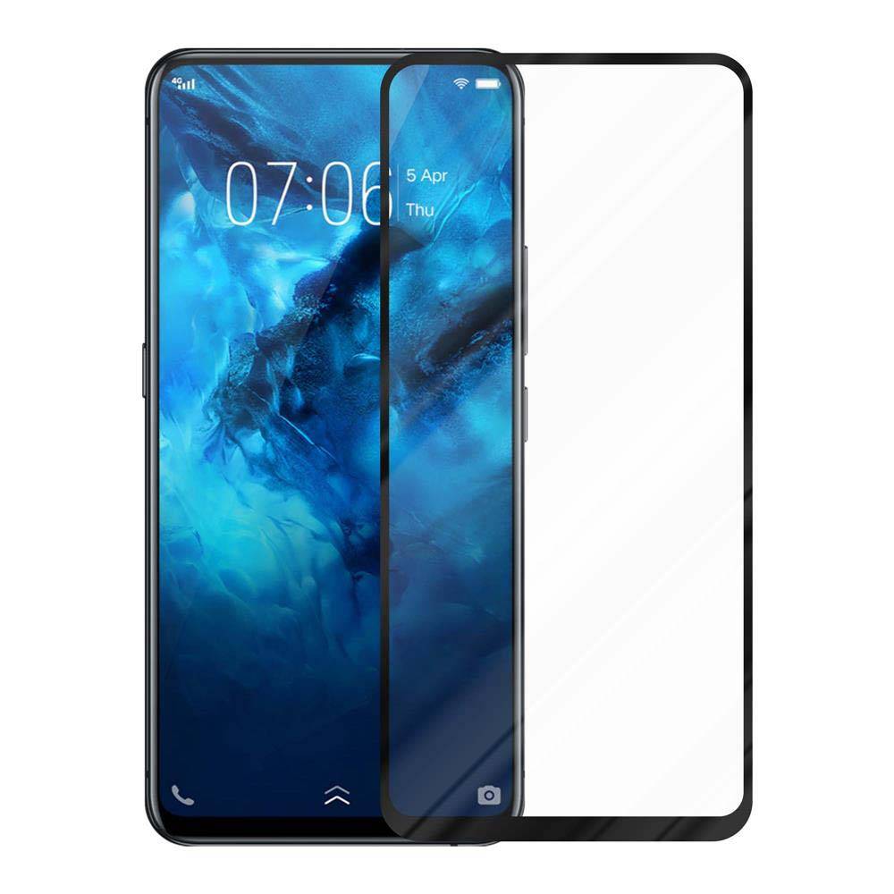 Cadorabo Panzerfolie für Vivo NEX Schutzfolie in Schwarz Vollbild Folie Tempered Display Schutzglas
