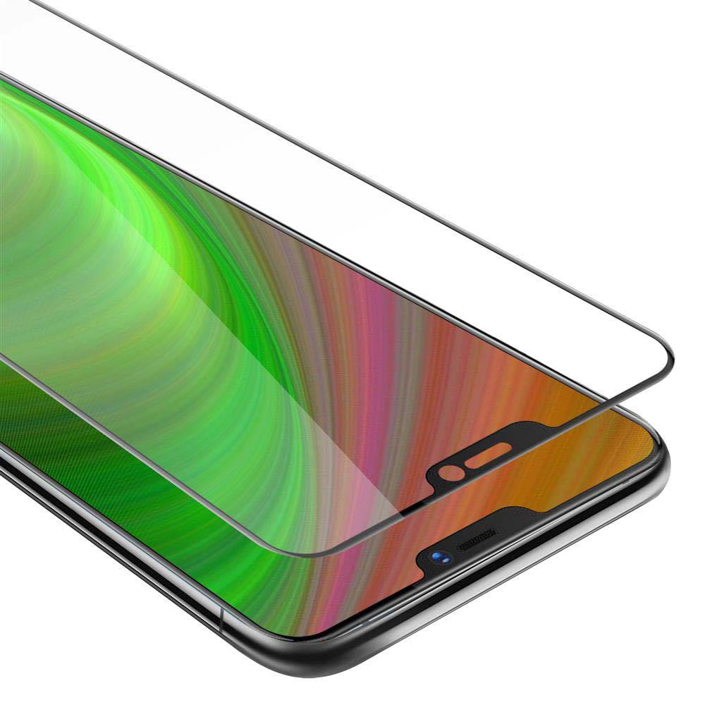 Cadorabo Panzerfolie für Vivo X21 Schutzfolie in Schwarz Vollbild Folie Tempered Display Schutzglas