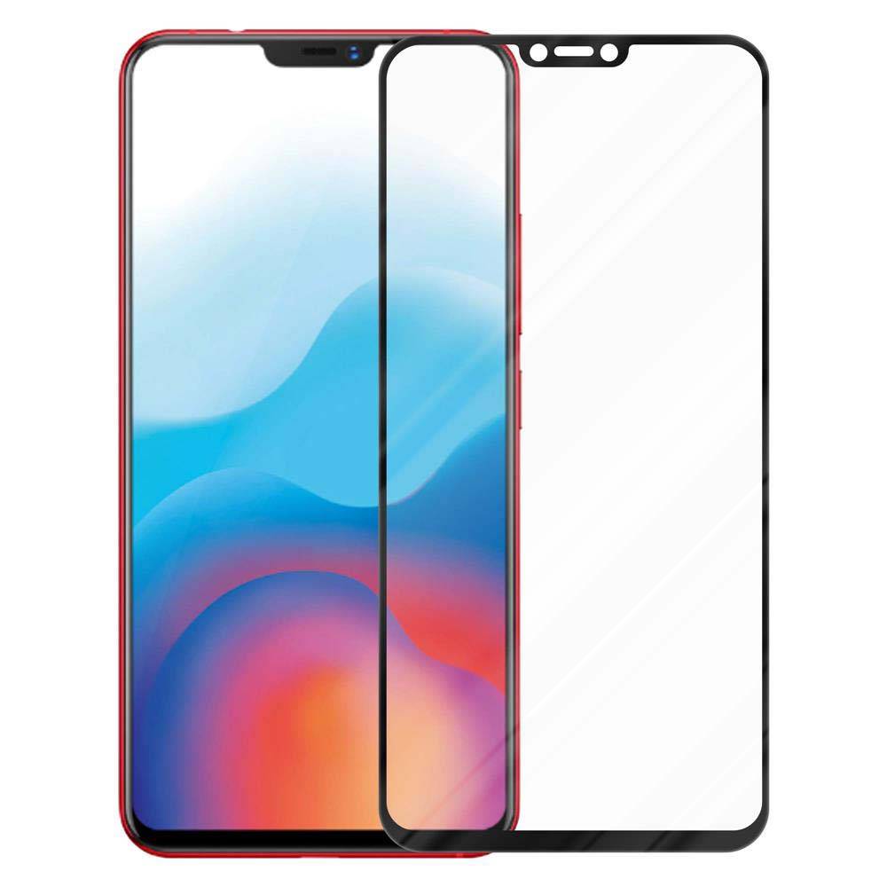 Cadorabo Panzerfolie für Vivo X21 Schutzfolie in Schwarz Vollbild Folie Tempered Display Schutzglas