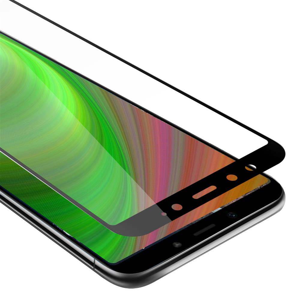 Cadorabo Panzerfolie für Xiaomi Mi A2 / 6X Schutzfolie in Schwarz Vollbild Folie Tempered Display Schutzglas