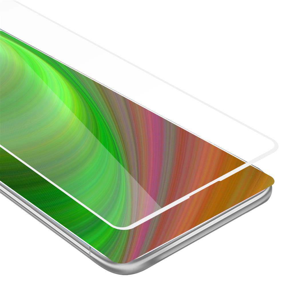 Cadorabo Panzerfolie für Xiaomi MIX 2S Schutzfolie in Weiß Vollbild Folie Tempered Display Schutzglas