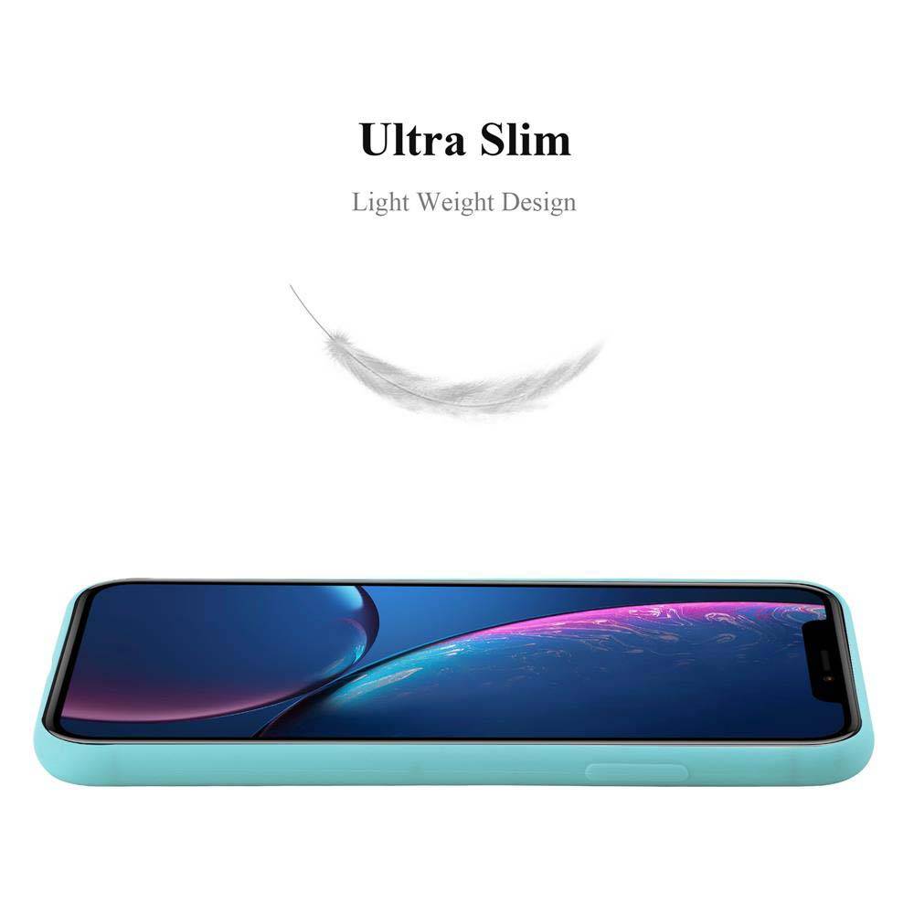 Cadorabo Hülle für Apple iPhone XR Schutzhülle in Blau Handyhülle TPU Silikon Etui Case Cover