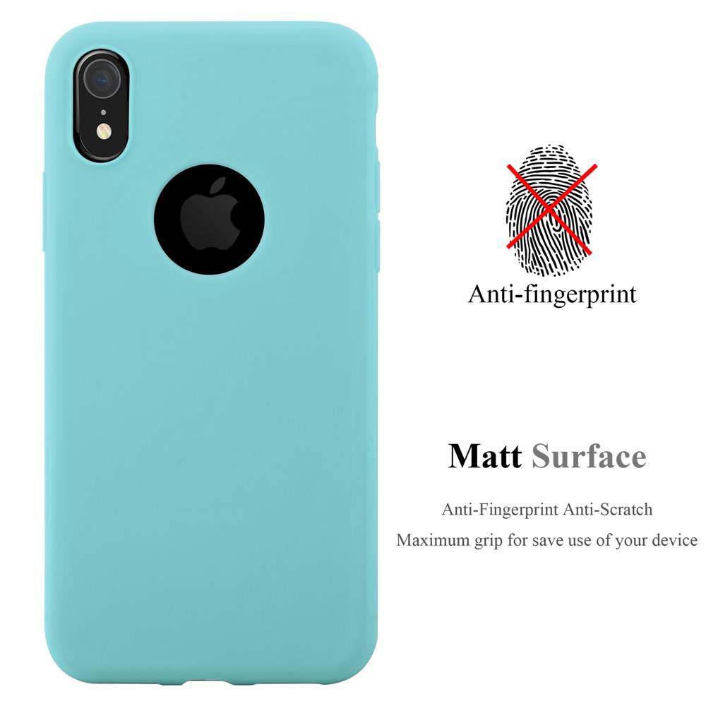 Cadorabo Hülle für Apple iPhone XR Schutzhülle in Blau Handyhülle TPU Silikon Etui Case Cover