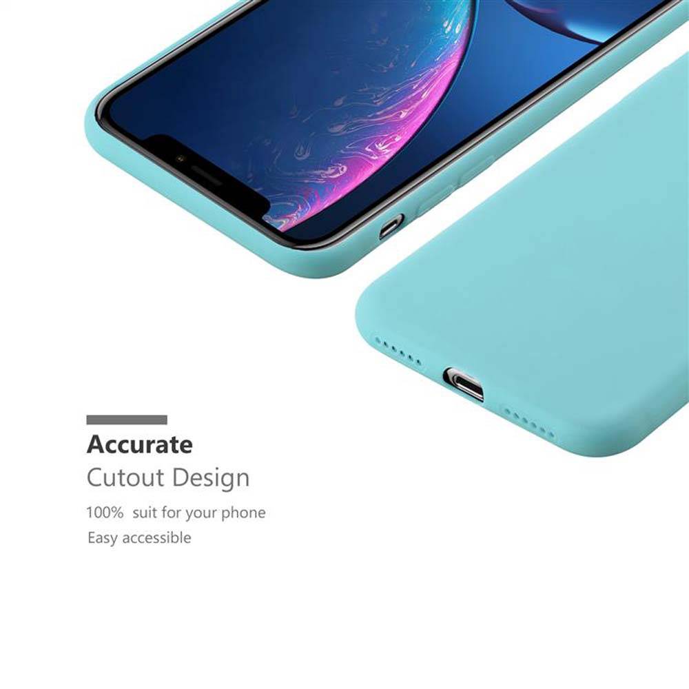 Cadorabo Hülle für Apple iPhone XR Schutzhülle in Blau Handyhülle TPU Silikon Etui Case Cover