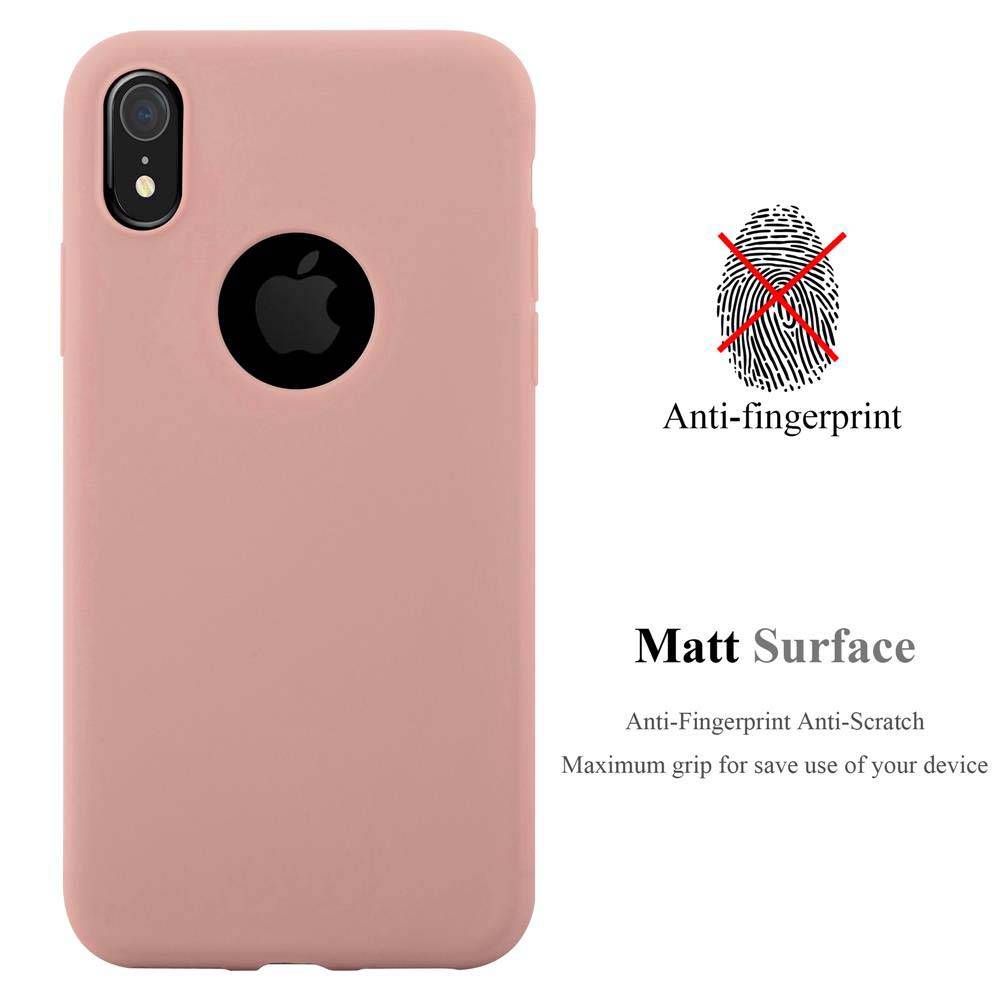 Cadorabo Hülle für Apple iPhone XR Schutzhülle in Rosa Handyhülle TPU Silikon Etui Case Cover