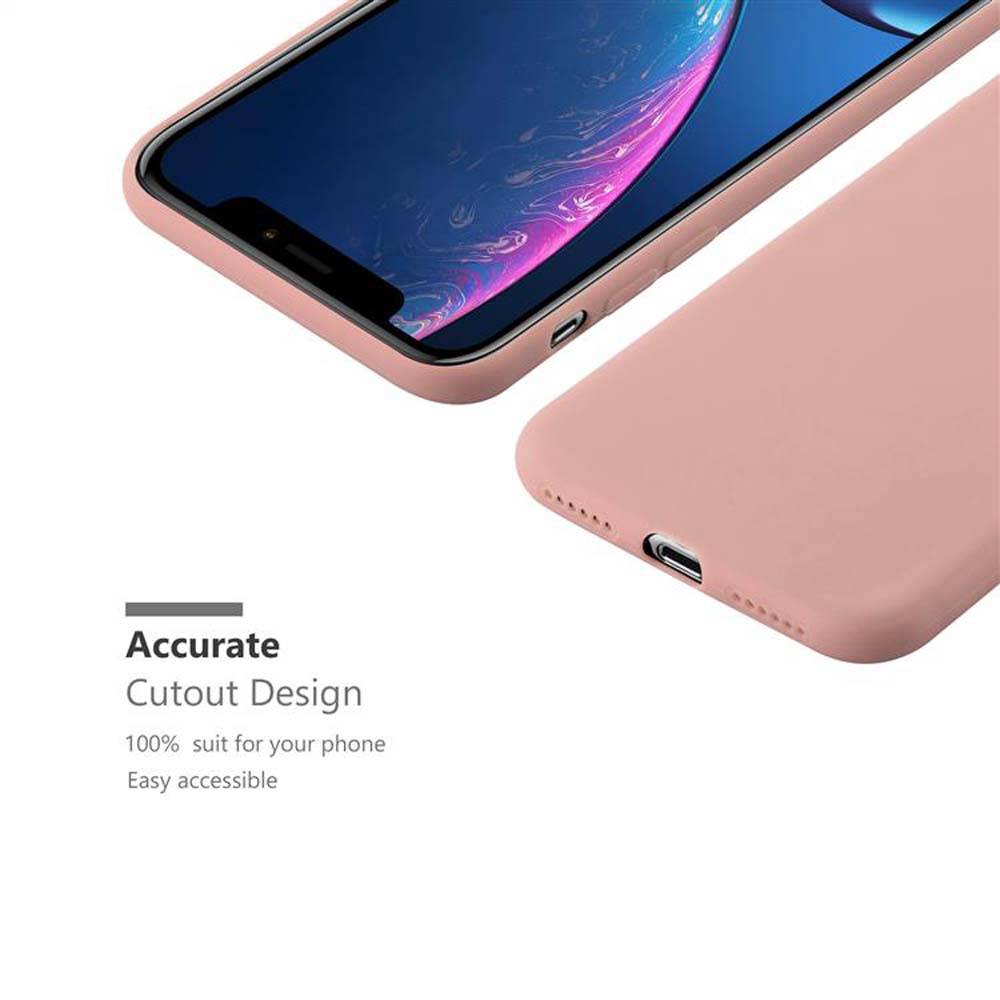 Cadorabo Hülle für Apple iPhone XR Schutzhülle in Rosa Handyhülle TPU Silikon Etui Case Cover