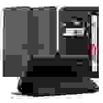 Cadorabo Hülle für Apple iPhone XR Schutz Hülle in Schwarz Handyhülle Etui Case Cover Magnetverschluss