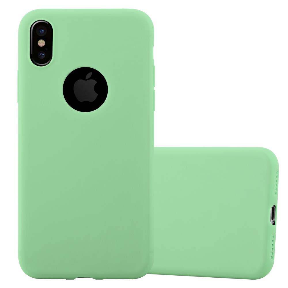 Cadorabo Hülle für Apple iPhone XS MAX Schutzhülle in Grün Handyhülle TPU Silikon Etui Case Cover