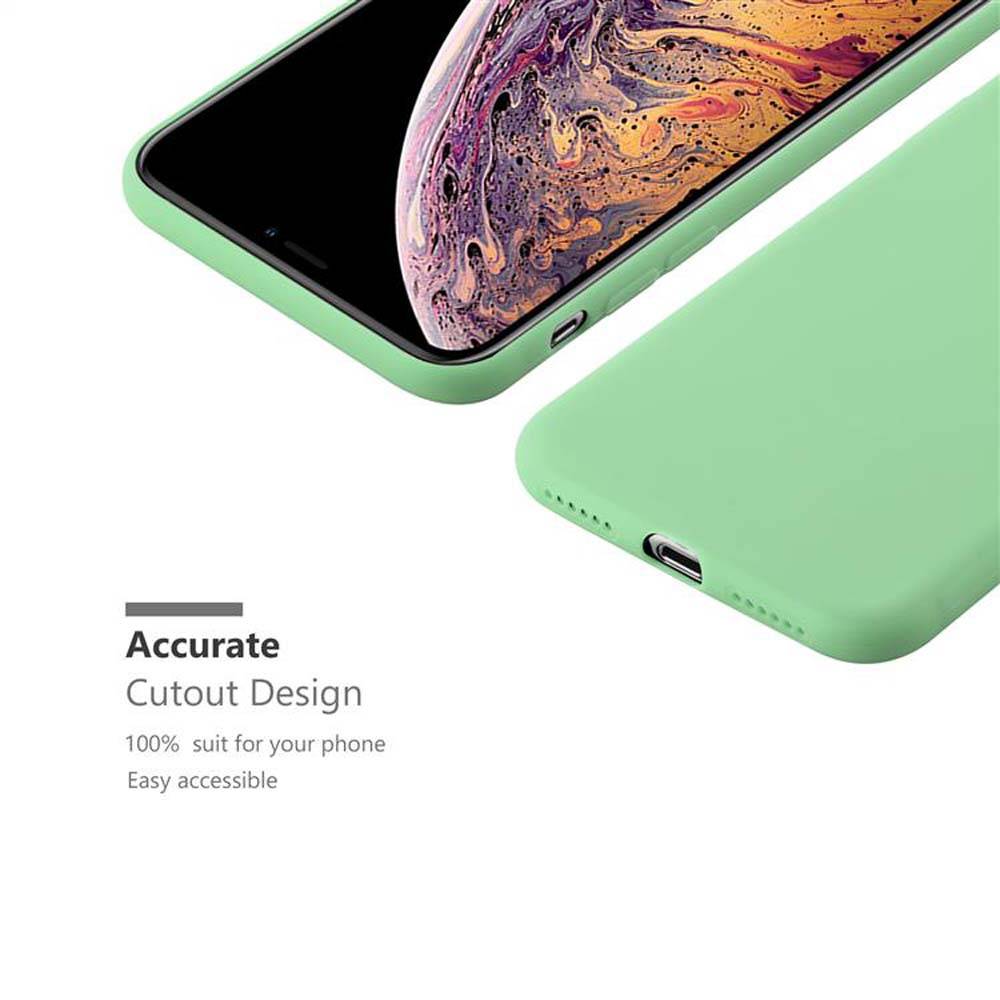 Cadorabo Hülle für Apple iPhone XS MAX Schutzhülle in Grün Handyhülle TPU Silikon Etui Case Cover