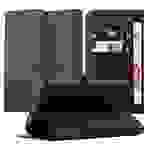 Cadorabo Hülle für Apple iPhone XS MAX Schutz Hülle in Schwarz Handyhülle Etui Case Cover Magnetverschluss