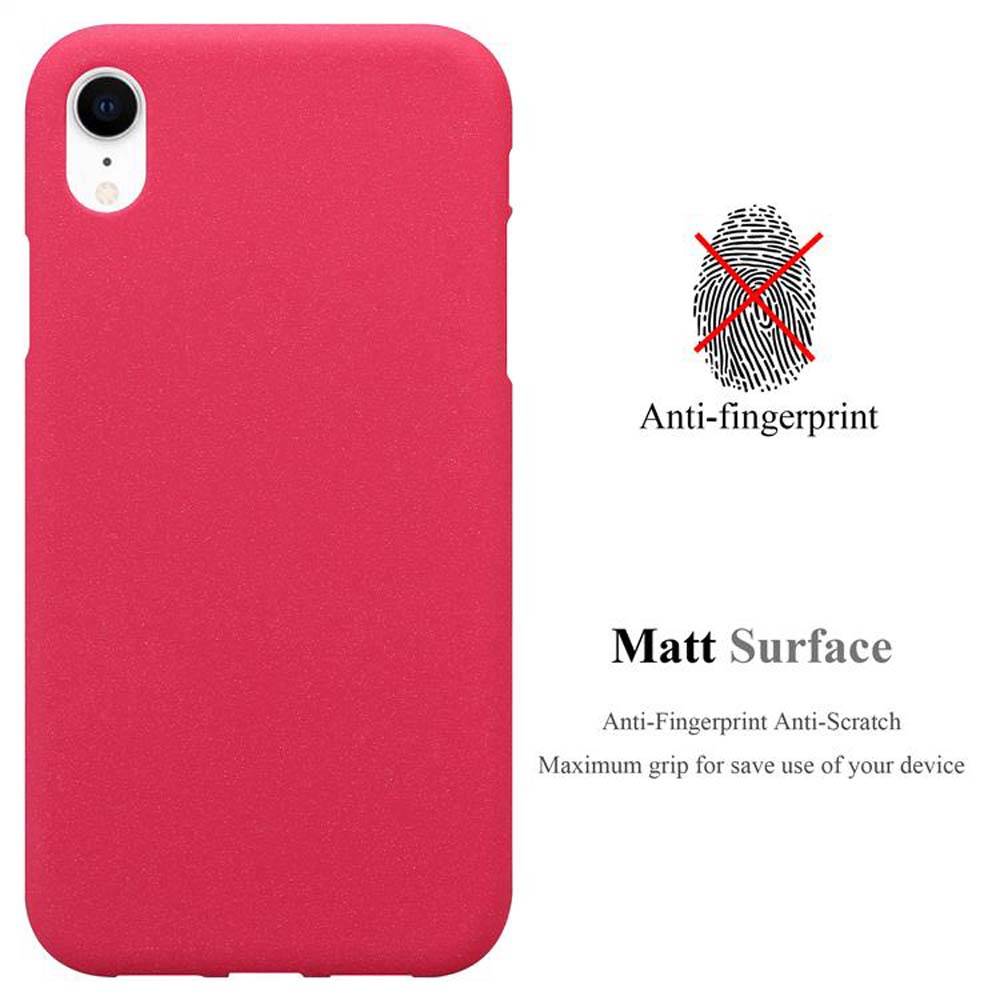 Cadorabo Schutzhülle für Apple iPhone XR Hülle in Rot Handyhülle TPU Etui Cover Case