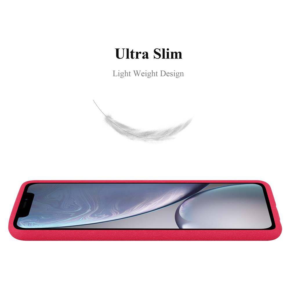 Cadorabo Schutzhülle für Apple iPhone XR Hülle in Rot Handyhülle TPU Etui Cover Case