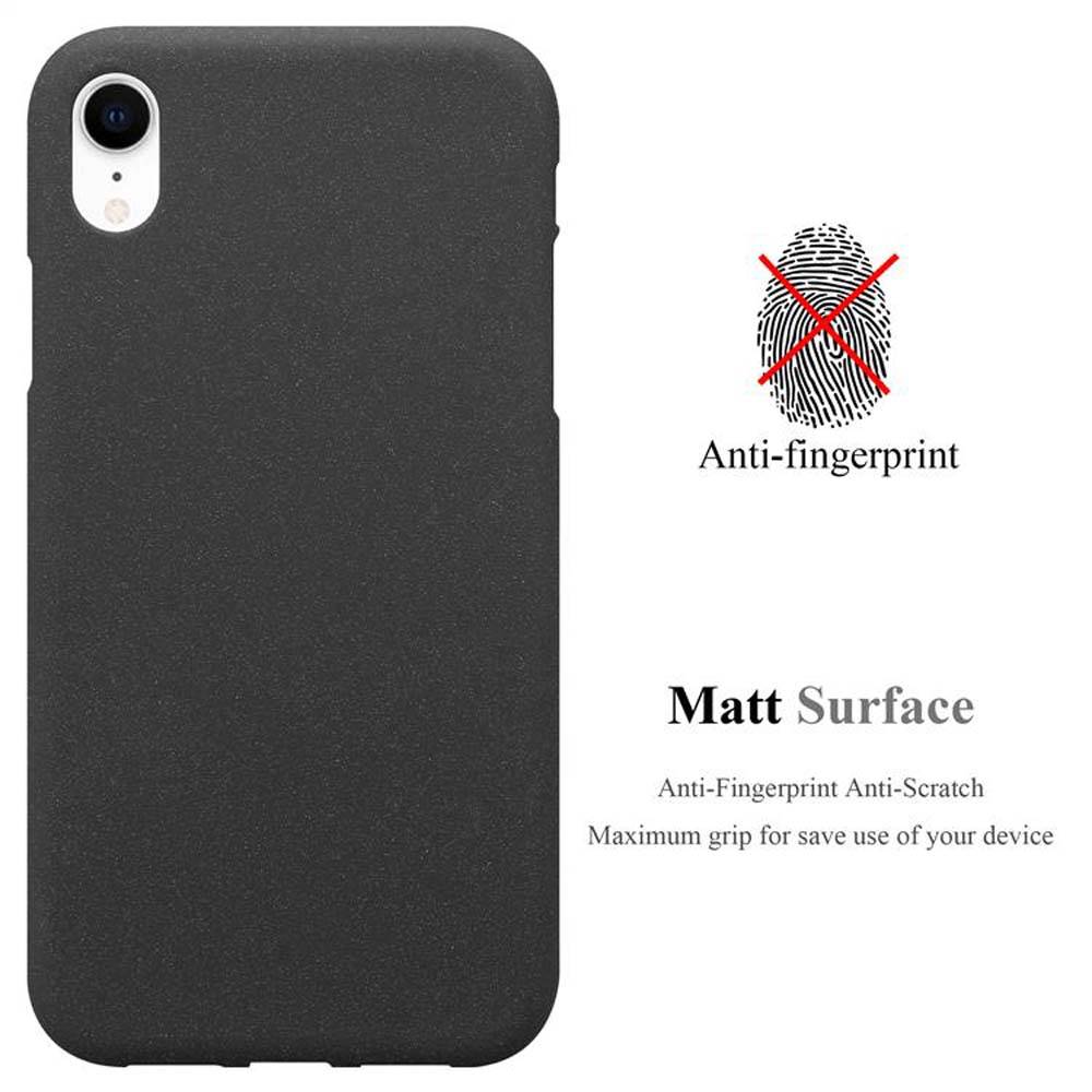 Cadorabo Schutzhülle für Apple iPhone XR Hülle in Schwarz Handyhülle TPU Etui Cover Case