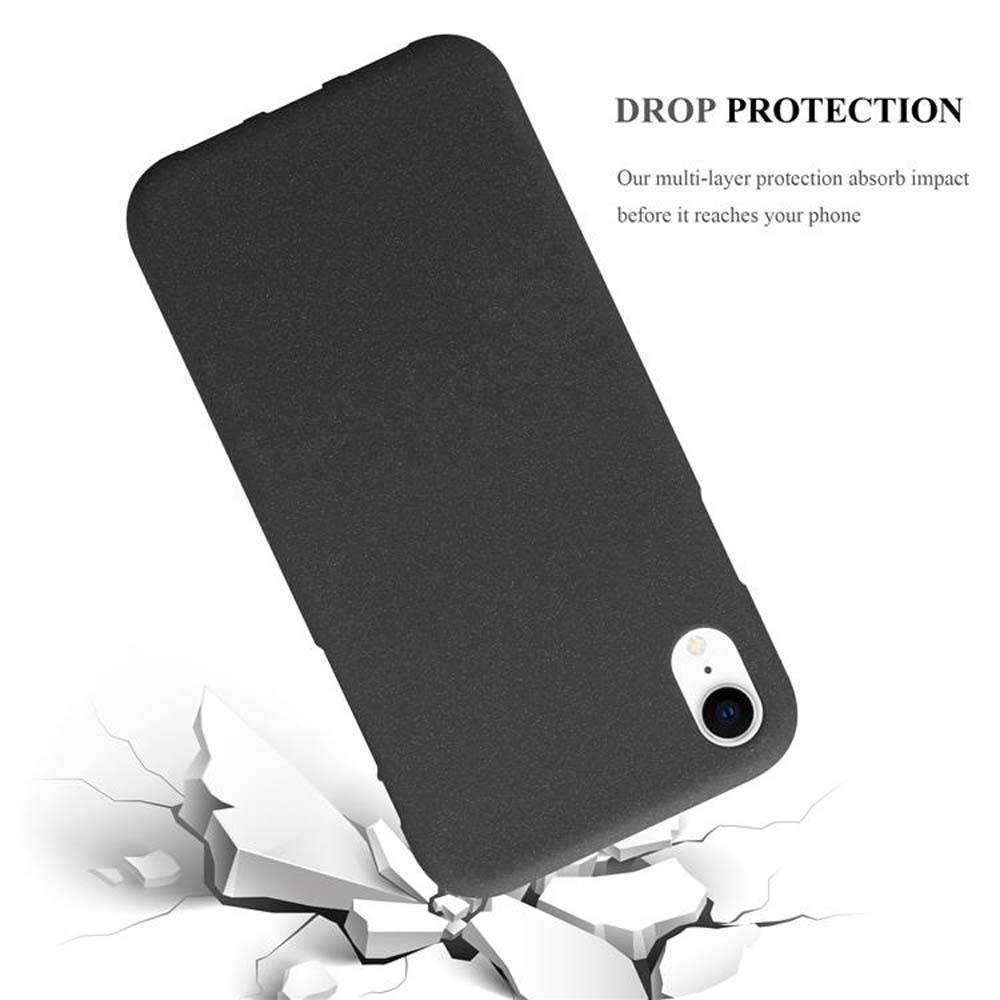 Cadorabo Schutzhülle für Apple iPhone XR Hülle in Schwarz Handyhülle TPU Etui Cover Case