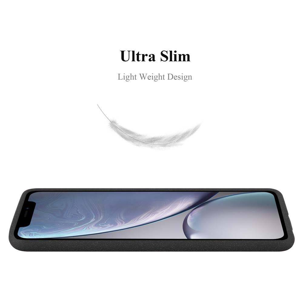 Cadorabo Schutzhülle für Apple iPhone XR Hülle in Schwarz Handyhülle TPU Etui Cover Case