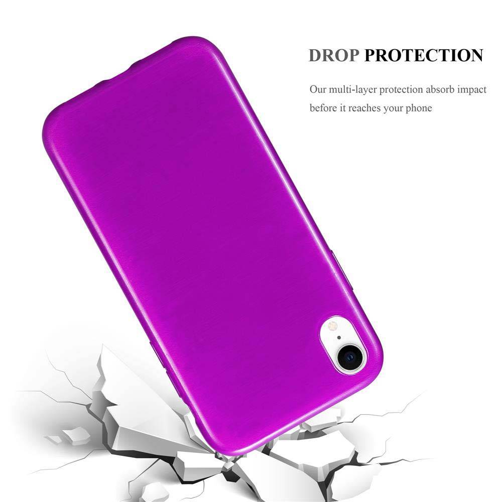 Cadorabo Hülle für Apple iPhone XR Schutz Hülle in Lila Schutzhülle TPU Silikon Etui Case Cover