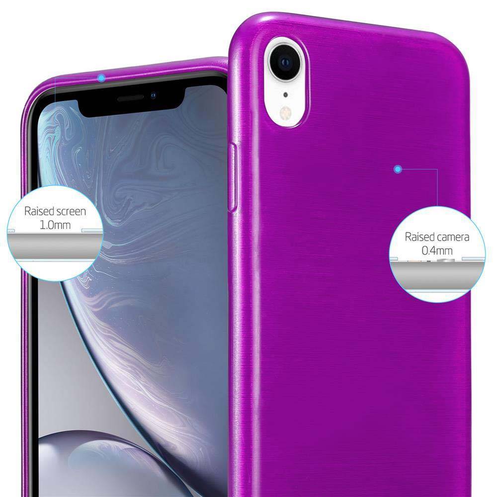 Cadorabo Hülle für Apple iPhone XR Schutz Hülle in Lila Schutzhülle TPU Silikon Etui Case Cover