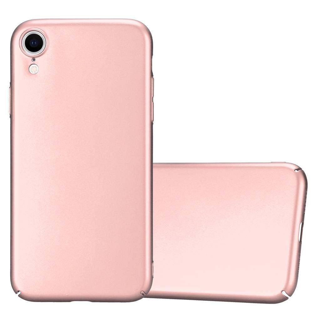 Cadorabo Hülle für Apple iPhone XR Schutzhülle in Rosa Hard Case Handy Hülle Etui